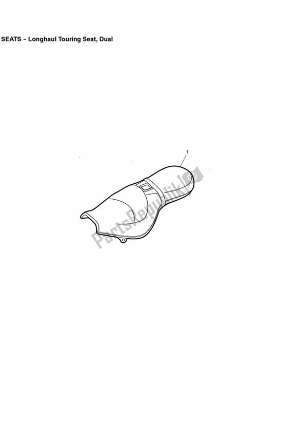 Order longhaul touring seat dual spareparts for the Triumph